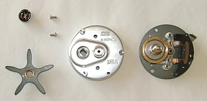 Opened left side plate